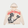 Mankind vs Ai Embroidered Hoodie (Bone) - GMNVSAIZIPHDBNE