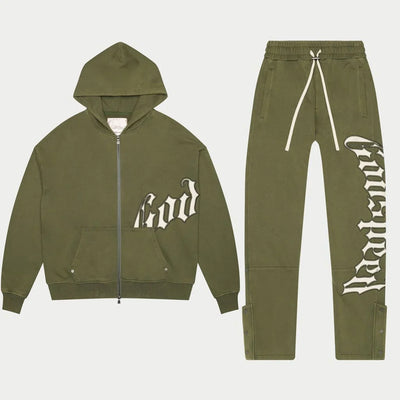 OG Logo Sweatsuit V2 (Olive) - GOGLSV2OLV