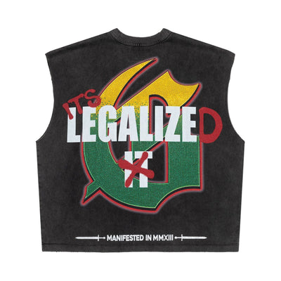 420 Indoor Vvs-Sleeveless (Grey Wash) - GS4IVSGW
