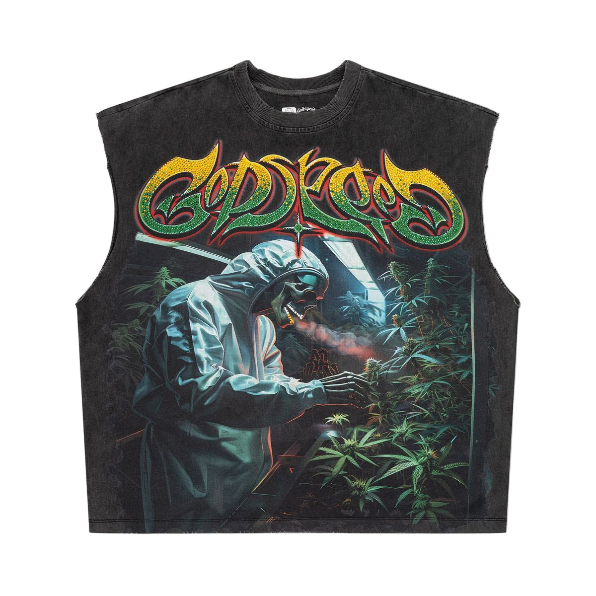 420 Indoor Vvs-Sleeveless (Grey Wash) - GS4IVSGW
