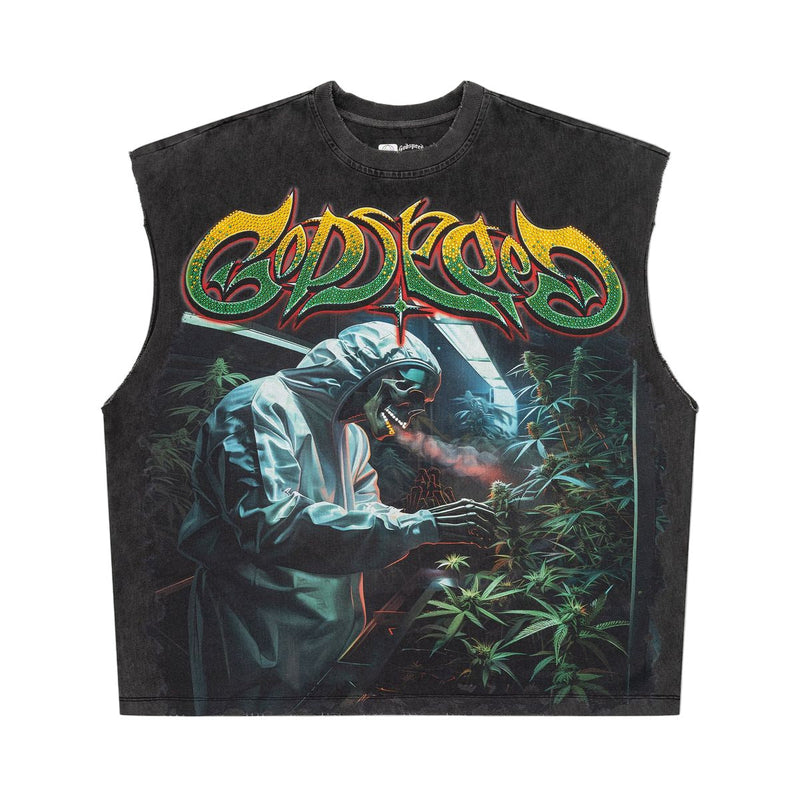 420 Indoor Vvs-Sleeveless (Grey Wash) - GS4IVSGW