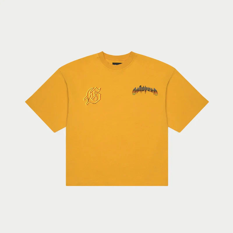 Godspeed Biker Nation Tee (Mustard) - GSBNMUS