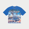 Car Meet Miami T-Shirt (Blue Wash) - GSCMMBLUEW