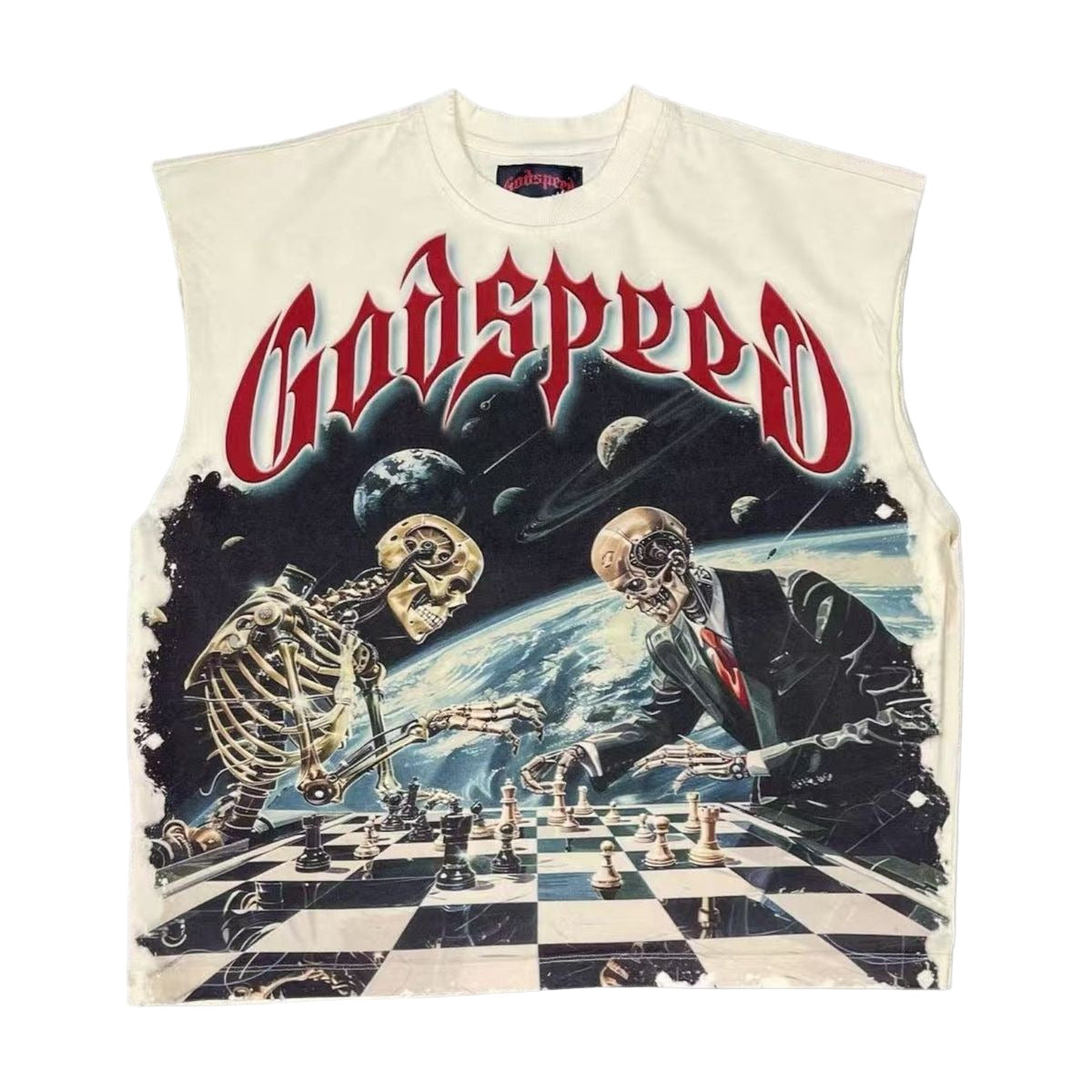 Checkmate Sleeveless (Bone) - GSCSLSB