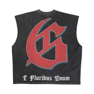 Checkmate Sleeveless (Black Wash) - GSCSLSBW