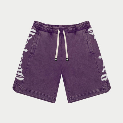 CourtSide Shorts (Grape Wash) - GSCSSGRPWSH