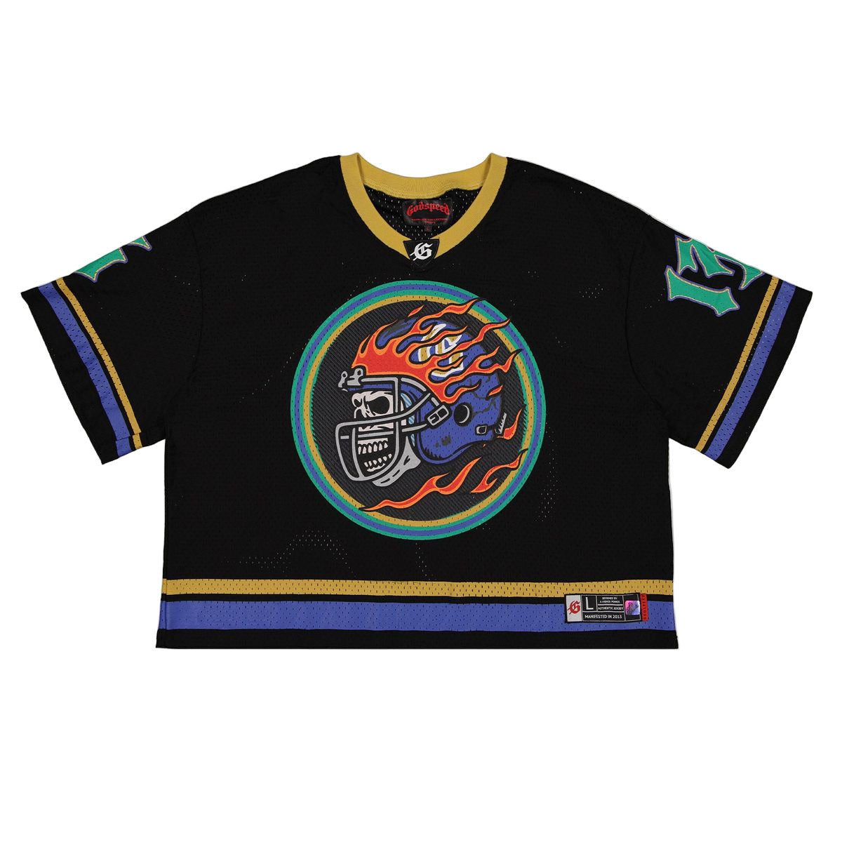 First Down Jersey (Black/Yellow/Blue) - GSFDJRBLKYLWBLU