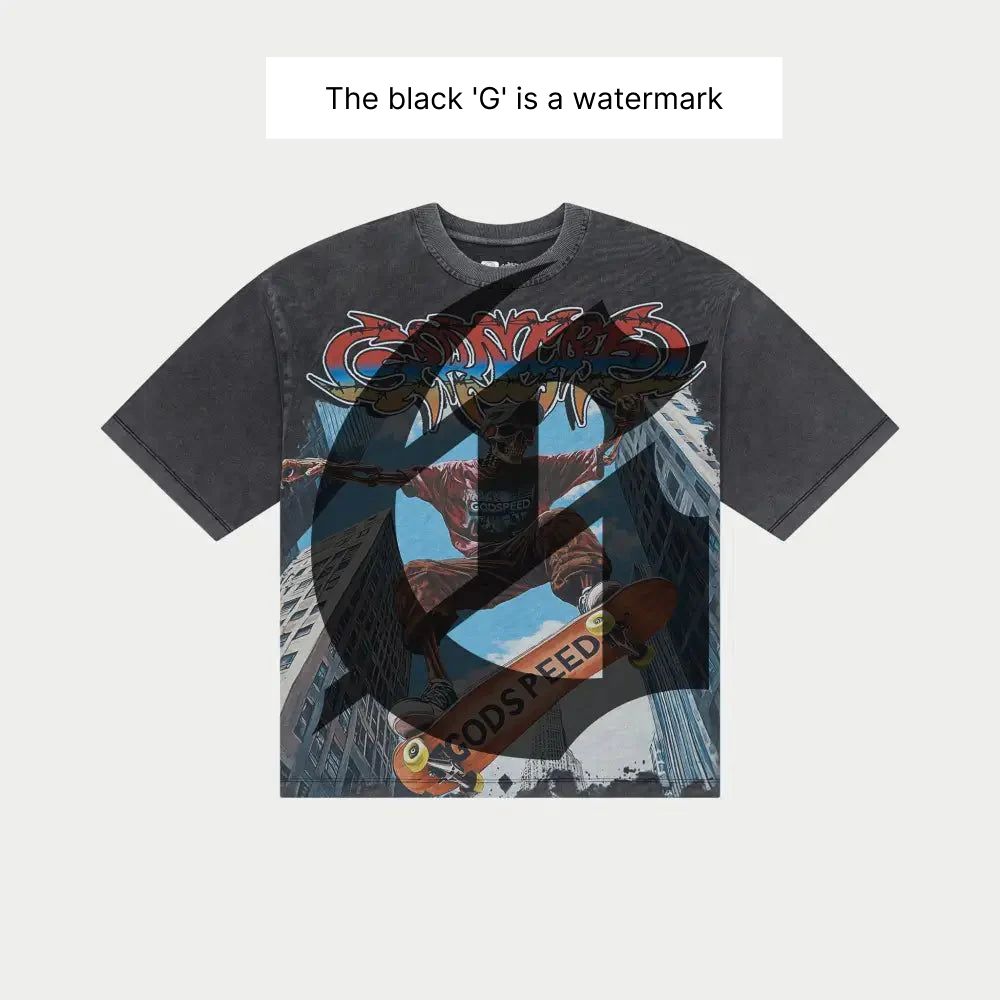 Godspeed Ollie T-Shirt (Grey Wash) - GSOLEGRWS