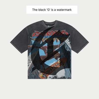 Godspeed Ollie T-Shirt (Grey Wash) - GSOLEGRWS