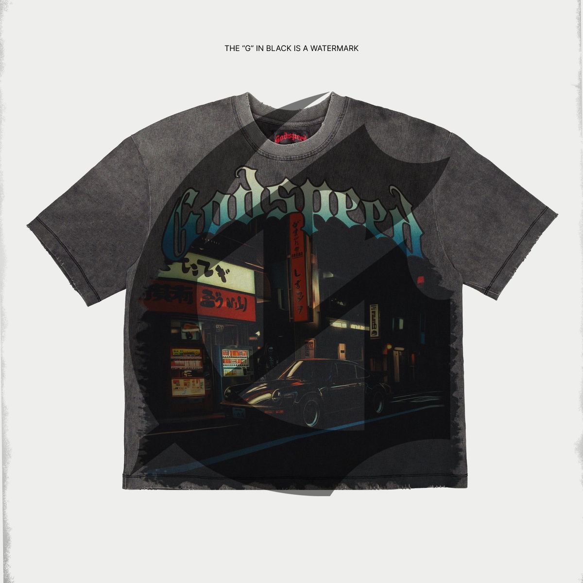 Pit Stop Tokyo T-Shirt (Grey Wash) - GSPSTGRYWSH