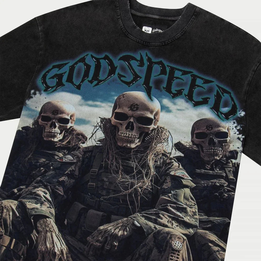 Squadron T-Shirt (Black Wash) - GSQDRNTEEBLKWSH