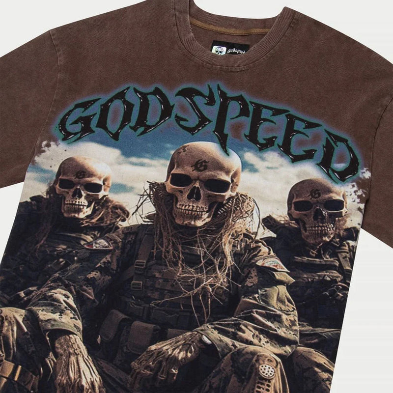 Squadron T-Shirt (Brown Wash) - GSQDRNTEEBRNWSH