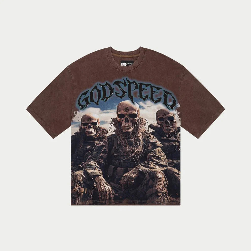 Squadron T-Shirt (Brown Wash) - GSQDRNTEEBRNWSH