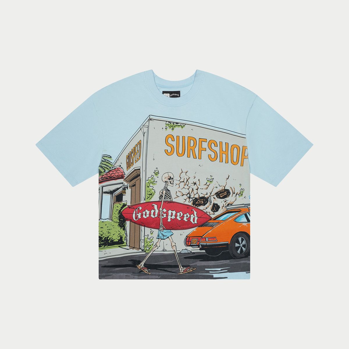 Surf Shop T-Shirt (Baby Blue) - GSSSBBYBLU