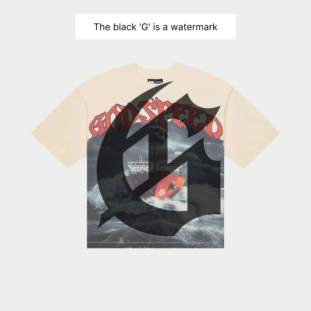 Godspeed Sea Sick T-Shirt (Bone) - GSSSBONE