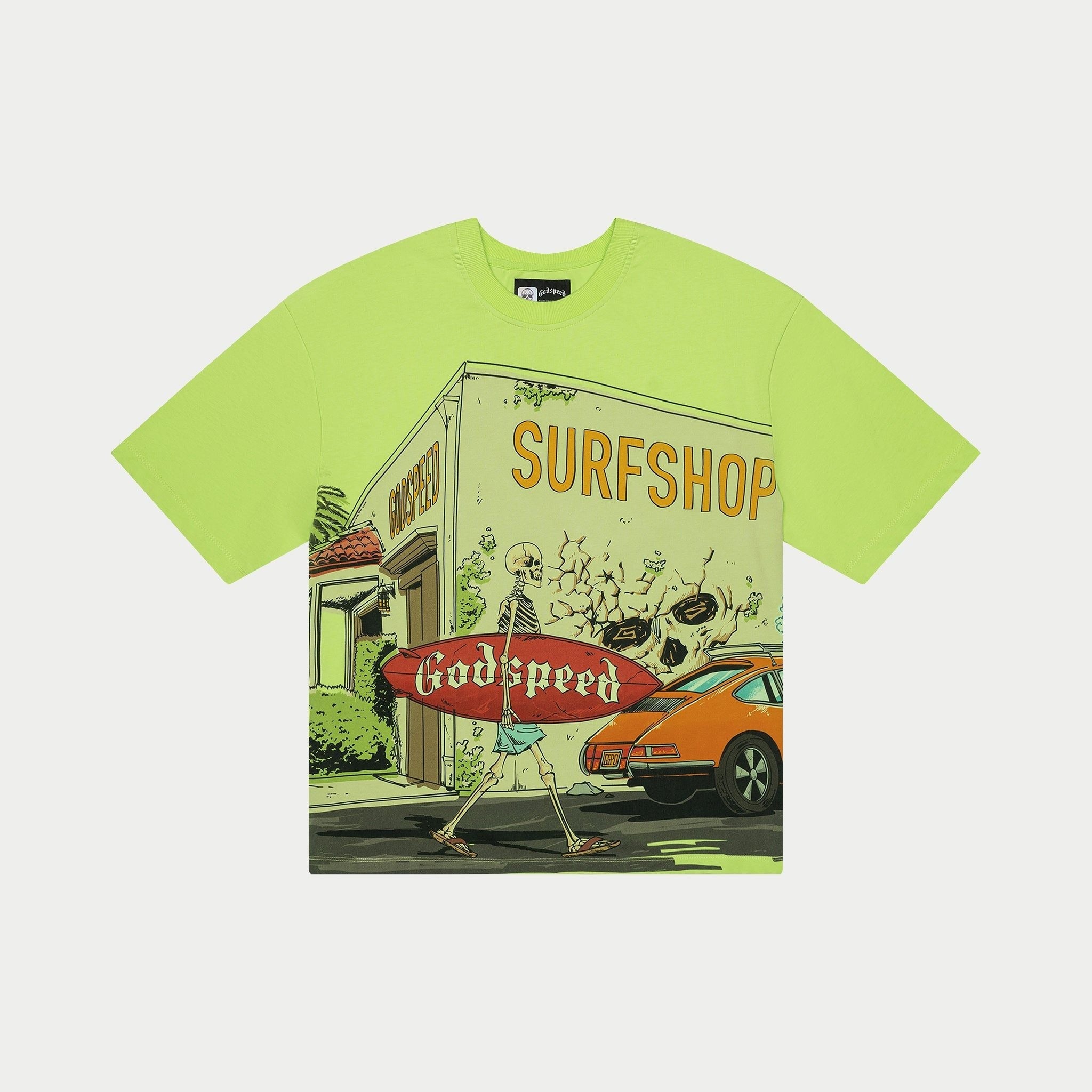 Surf Shop T-Shirt (Lime) - GSSSLIME