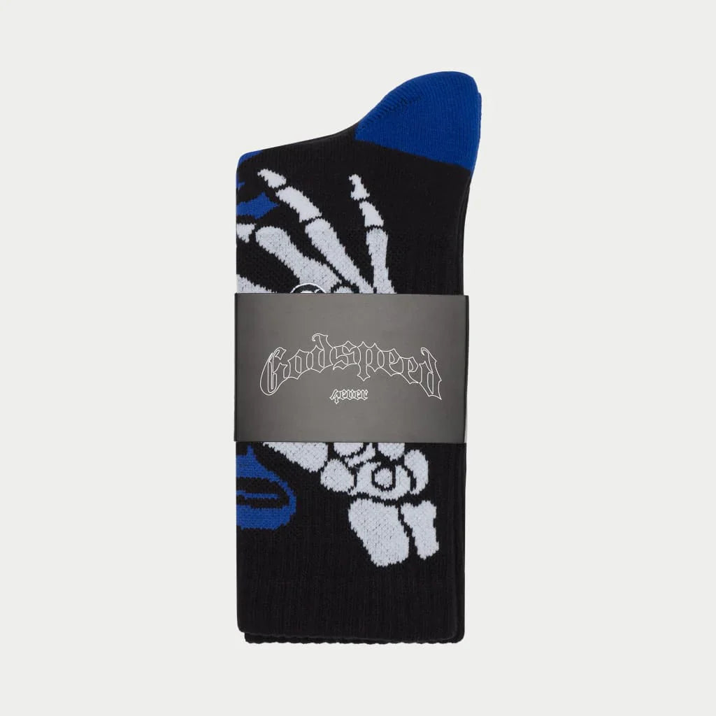 Ten Toes Down Sock (Black/Blue) - GSTTDSBLKBLU