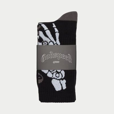 Ten Toes Down Sock (Black/Grey) - GSTTDSBLKGRY