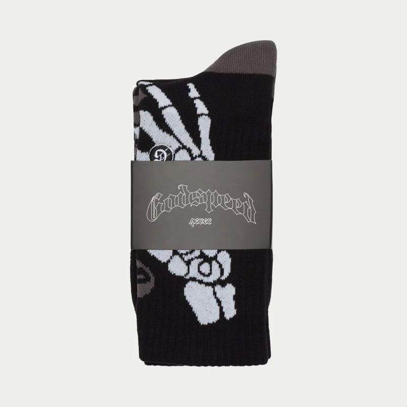 Ten Toes Down Sock (Black/Grey) - GSTTDSBLKGRY