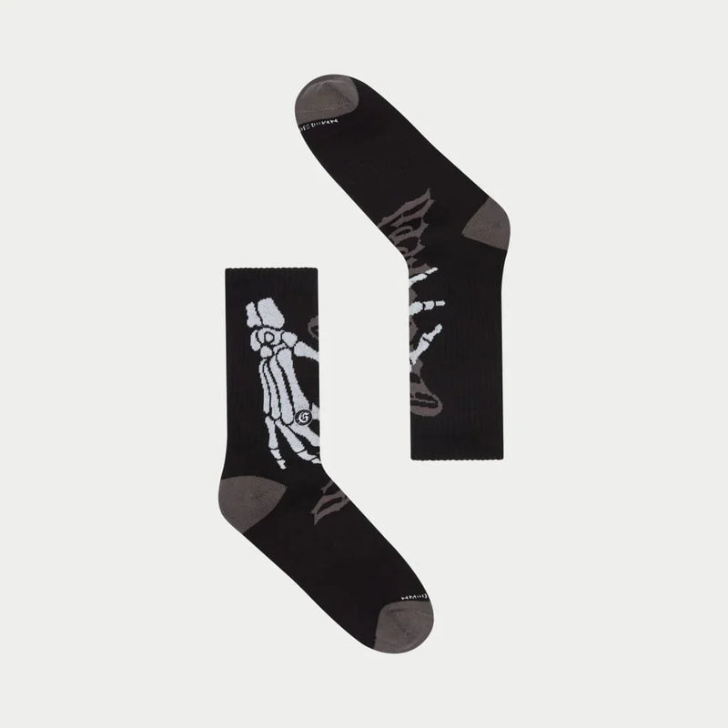 Ten Toes Down Sock (Black/Grey) - GSTTDSBLKGRY