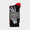 Ten Toes Down Sock (Black/Red) - GSTTDSBLKRED