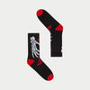 Ten Toes Down Sock (Black/Red) - GSTTDSBLKRED