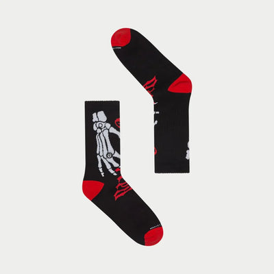 Ten Toes Down Sock (Black/Red) - GSTTDSBLKRED
