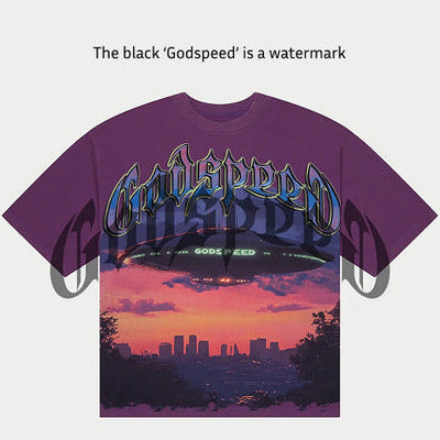 Godspeed UAP T-Shirt (Purple Wash) - GSUAPPWSH