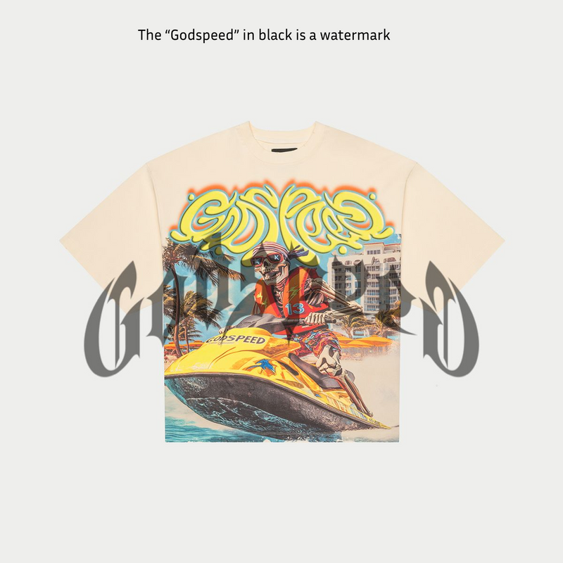 Wave Runner T-Shirt (Bone) - GSWRBNE