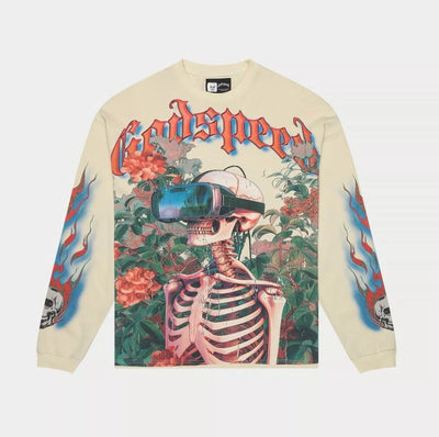 Vision Flowers LS Thermal T-Shirt (Bone) - GVFLSTHBNE