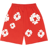 Denim Tears The Cotton Wreath Shorts Red