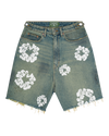 Dirty Wash Wreath Short Light Wash