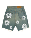 Dirty Wash Wreath Short Light Wash