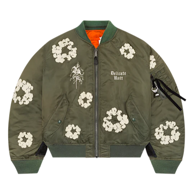 Denim Tears X Delicate Unit Bomber Jacket Green