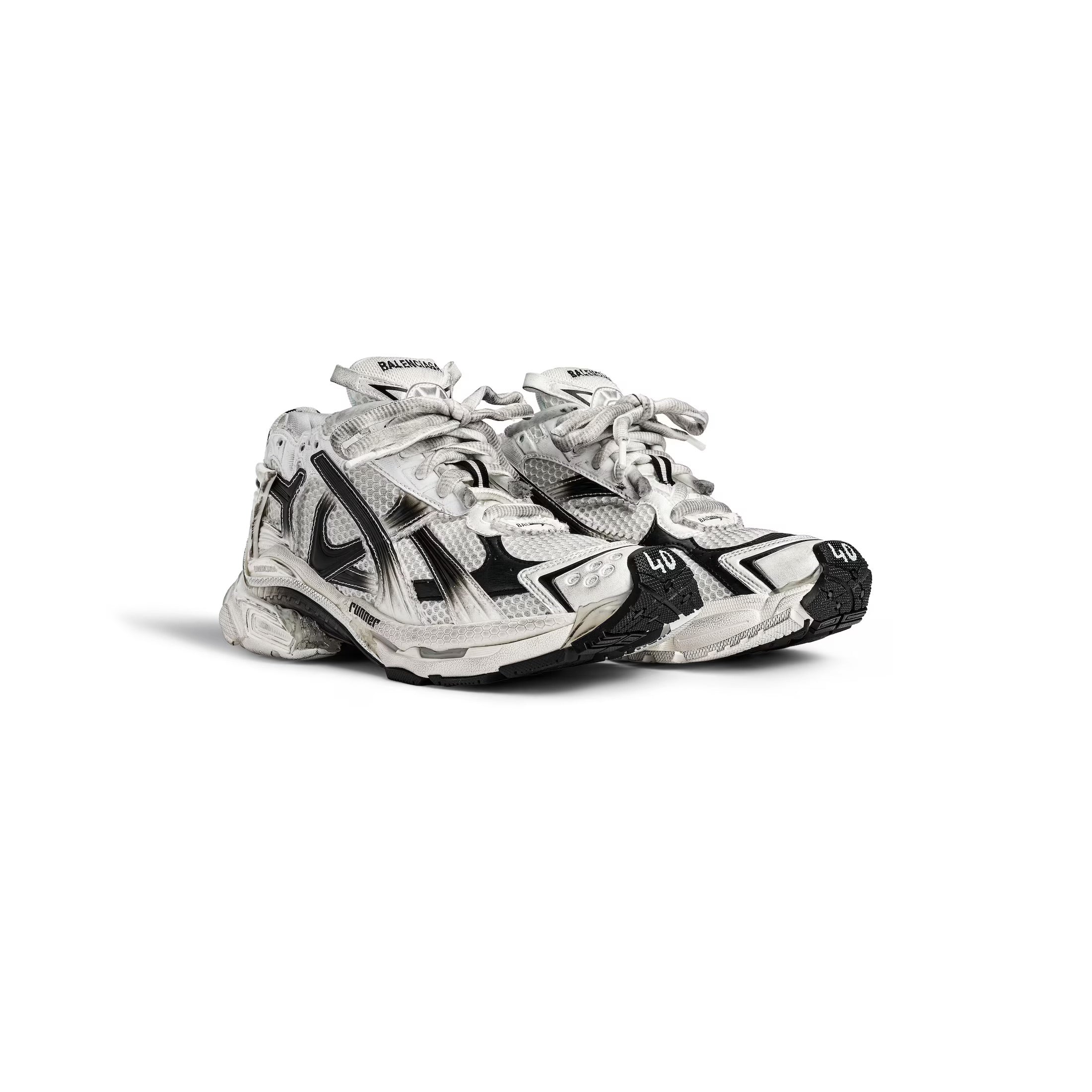 BALENCIAGA RUNNER GRADIENT WHITE/BLACK