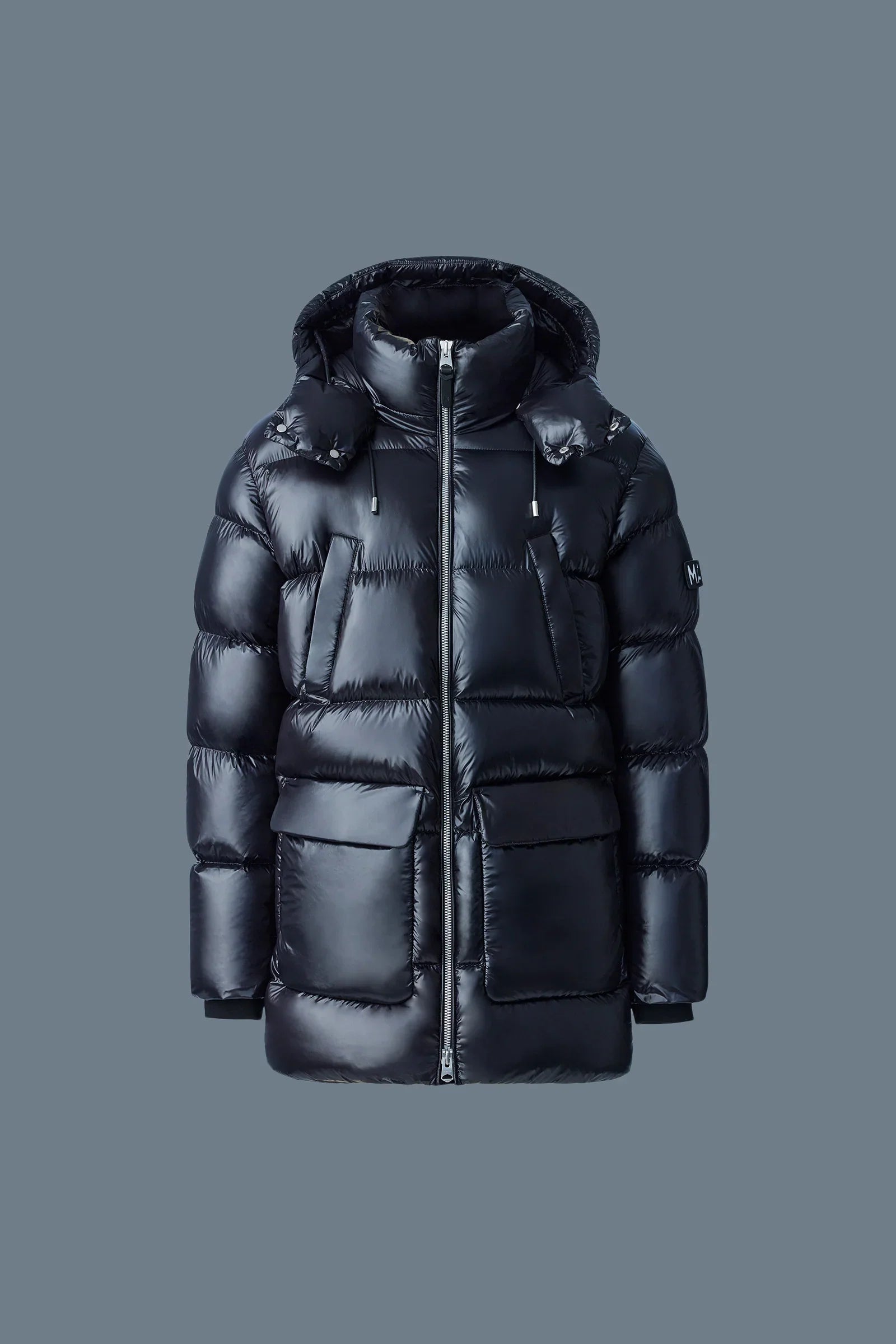 KENDRICK lustrous light down parka with hoodt (Black) - MP0012990001KENDR