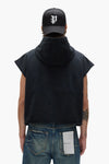 Sleeveless Hoodie (Black) - M4153-MFBB325