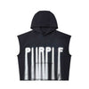 Sleeveless Hoodie (Black) - M4153-MFBB325