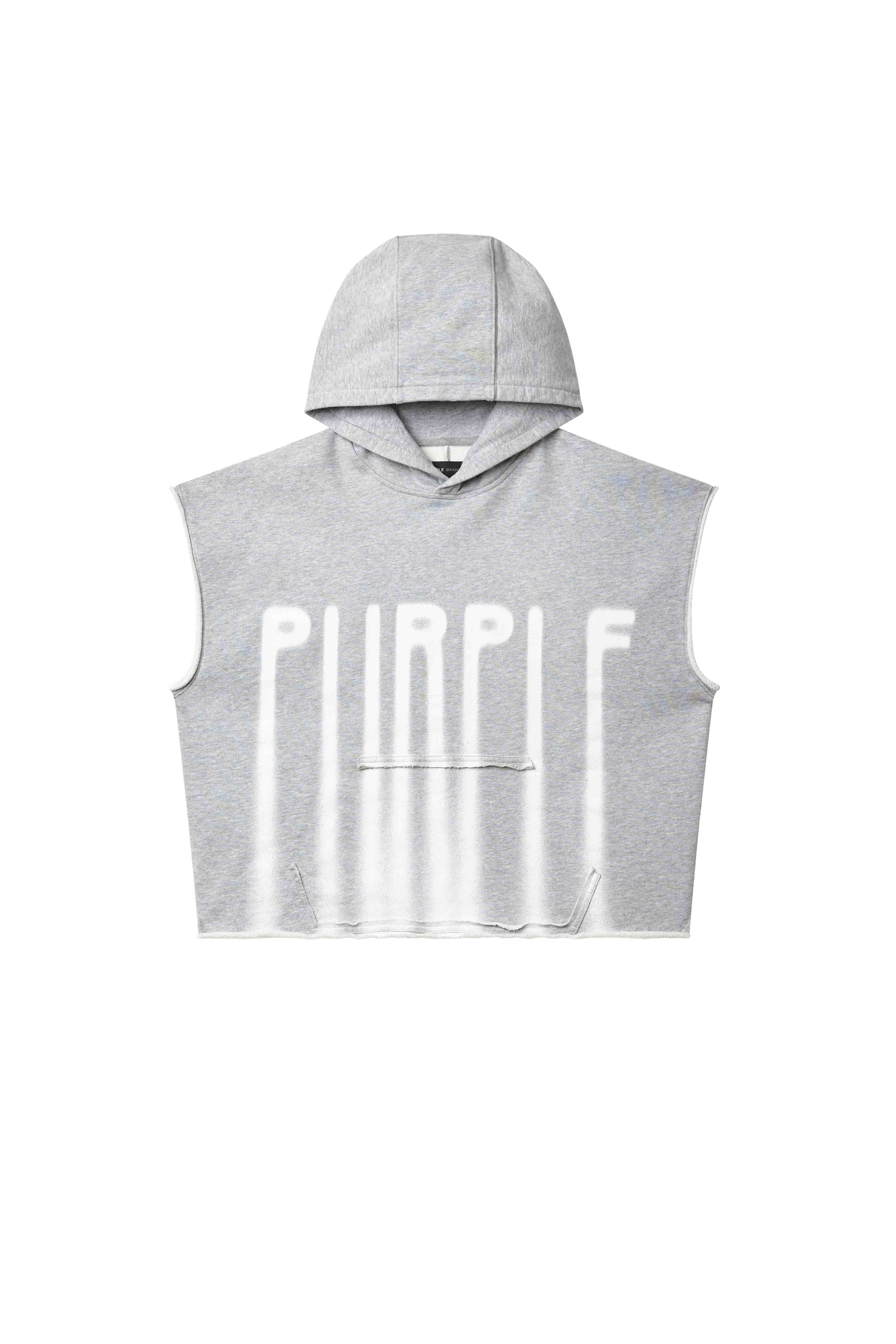 Sleeveless Hoodie (Grey) - M4153-MFGB325