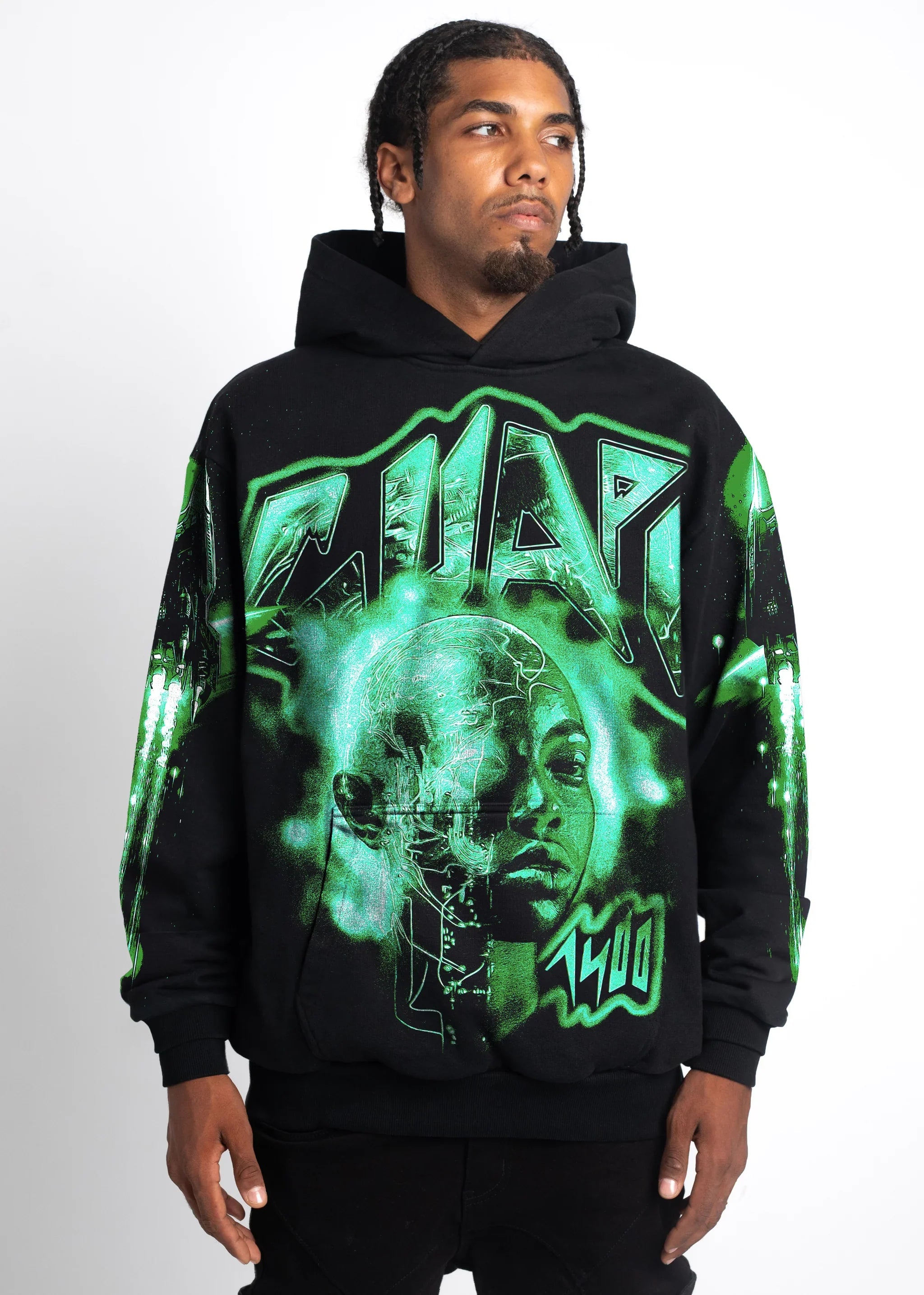 Obsidian Black Slime Hoodie (Black) - 292OBSH