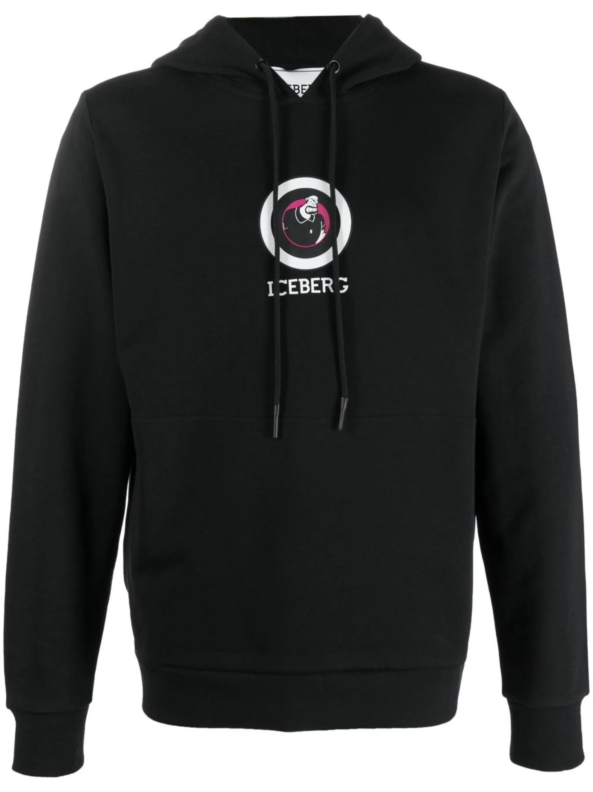 Regular Fit Optical Hoodie (Black) - I25E06163009000
