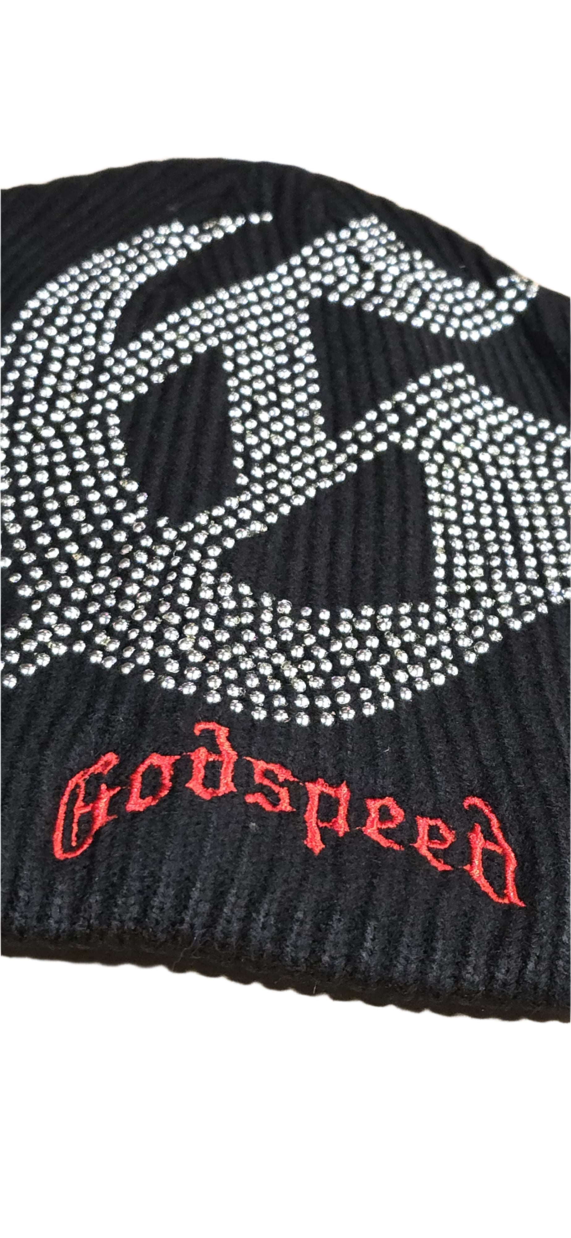 Studded Beanie Hat (Black) - GSTDBNEBLK