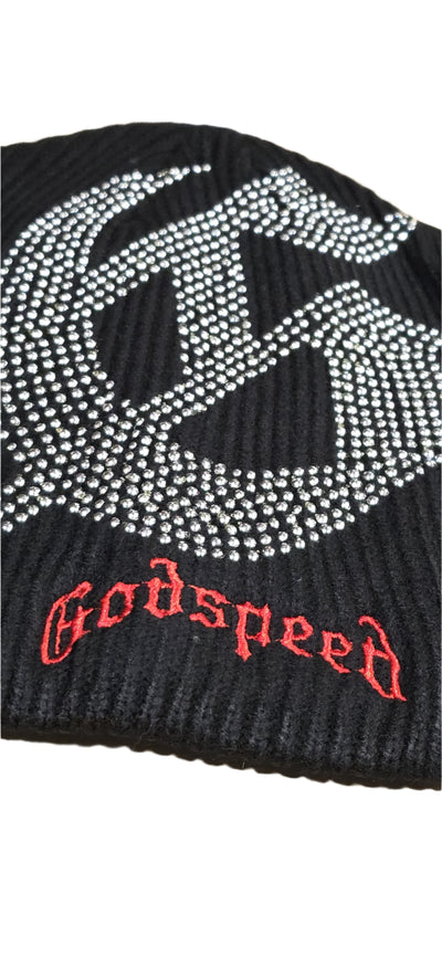 Studded Beanie Hat (Black) - GSTDBNEBLK