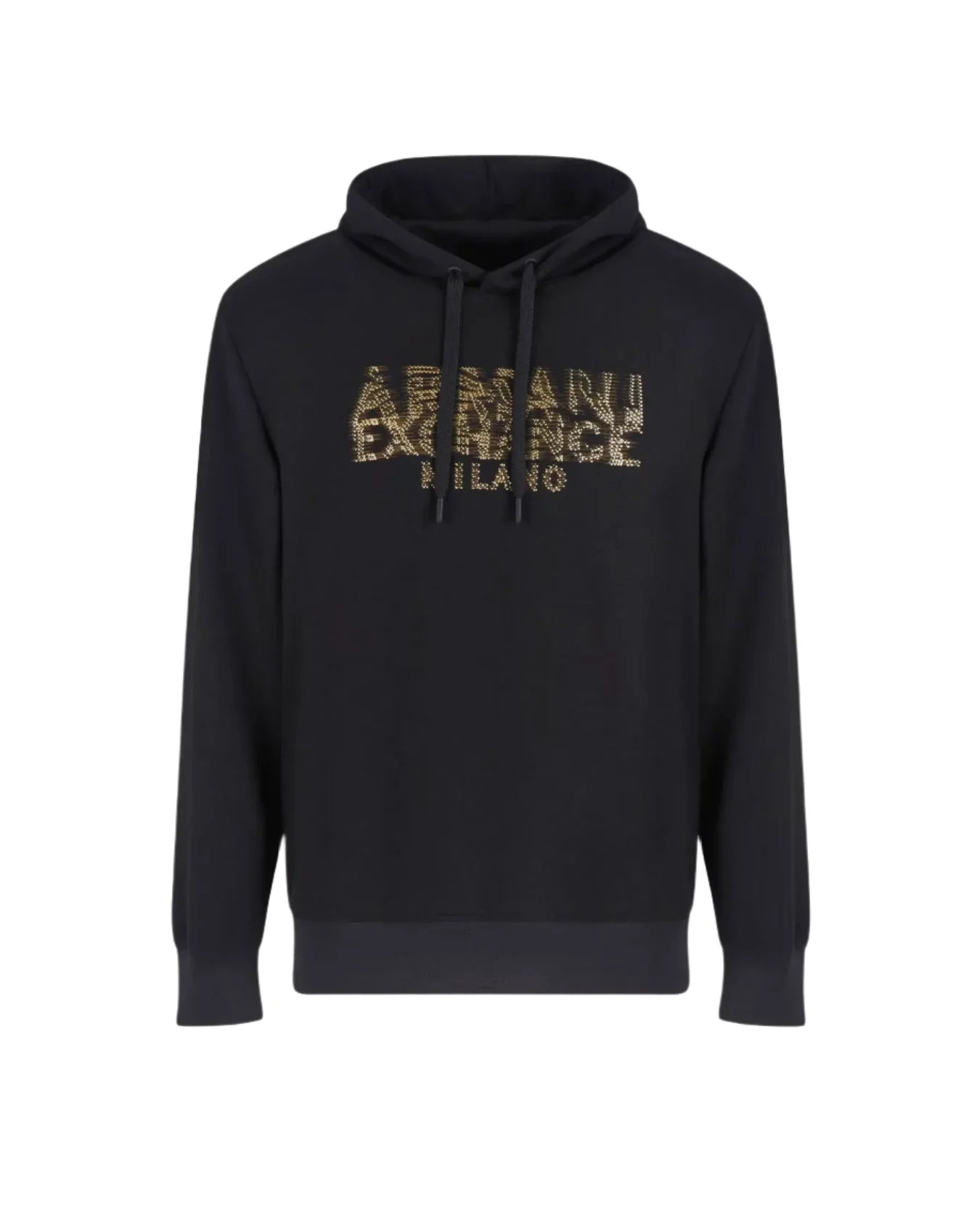 Blurred Logo Effect Hoodie (Black) - XM000332AF12269UC001