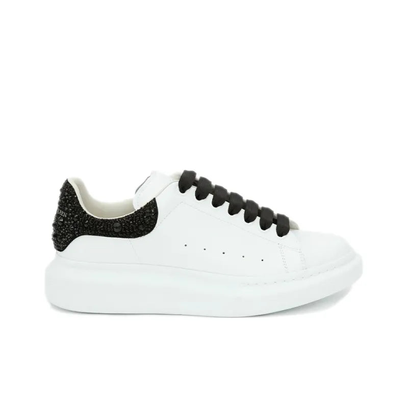 ALEXANDER MCQUEEN OVERSIZED SNEAKER &amp;#39;WHITE BLACK CRYSTALS&amp;#39;