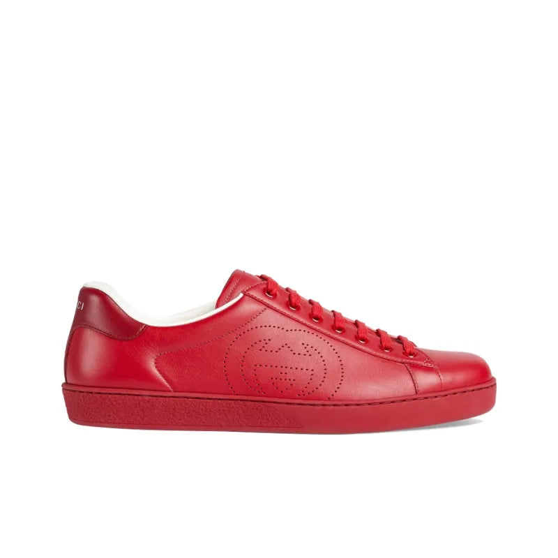 GUCCI ACE &amp;#39;INTERLOCKING G - HIBISCUS RED&amp;#39;