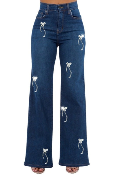 Wide Leg Jean with charms