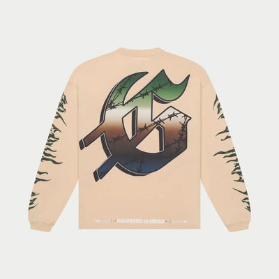 Air Strike LS T-shirt (Bone) - GASLSTEEBNE