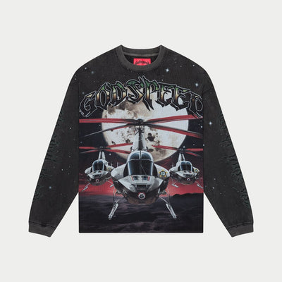 Air Strike LS T-shirt (Grey Wash) - GASLSTEEGWS