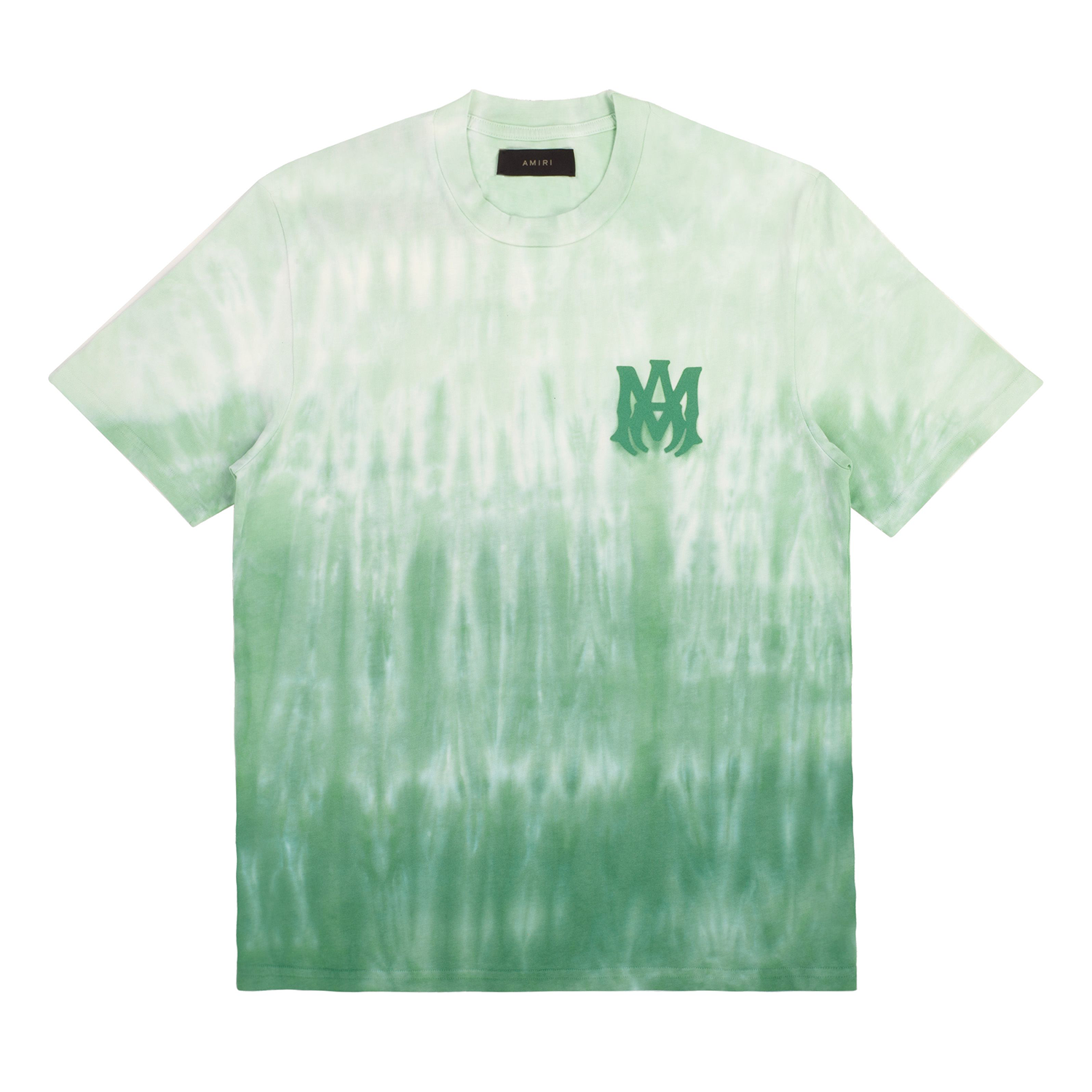 Amiri MA Logo Dip Dye Tee Mineral Green